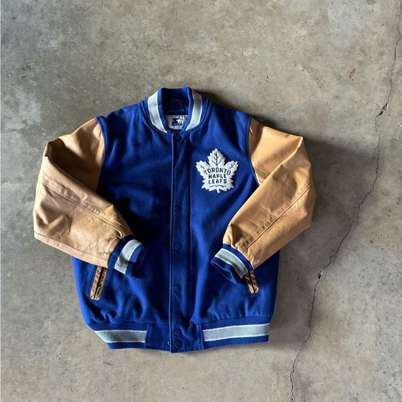 Vintage Starter Toronto Maple Leaves Varsity Jacket - Picture 1 of 7